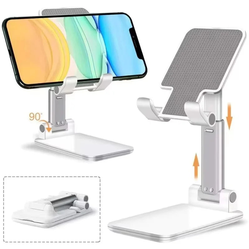 Foldable Phone Stand Black White ABS Plastic