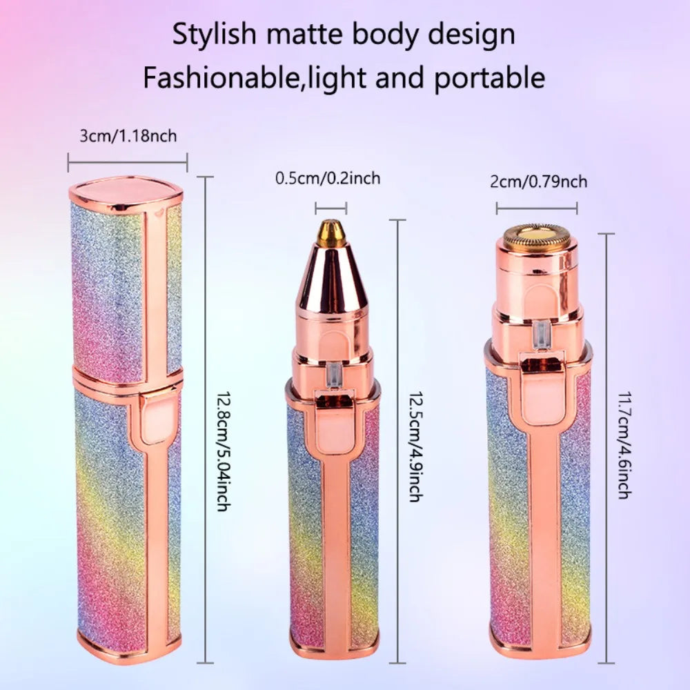 2 in 1 Electric Eyebrow Trimmer & Hair Remover for all parts use in pen Flawless